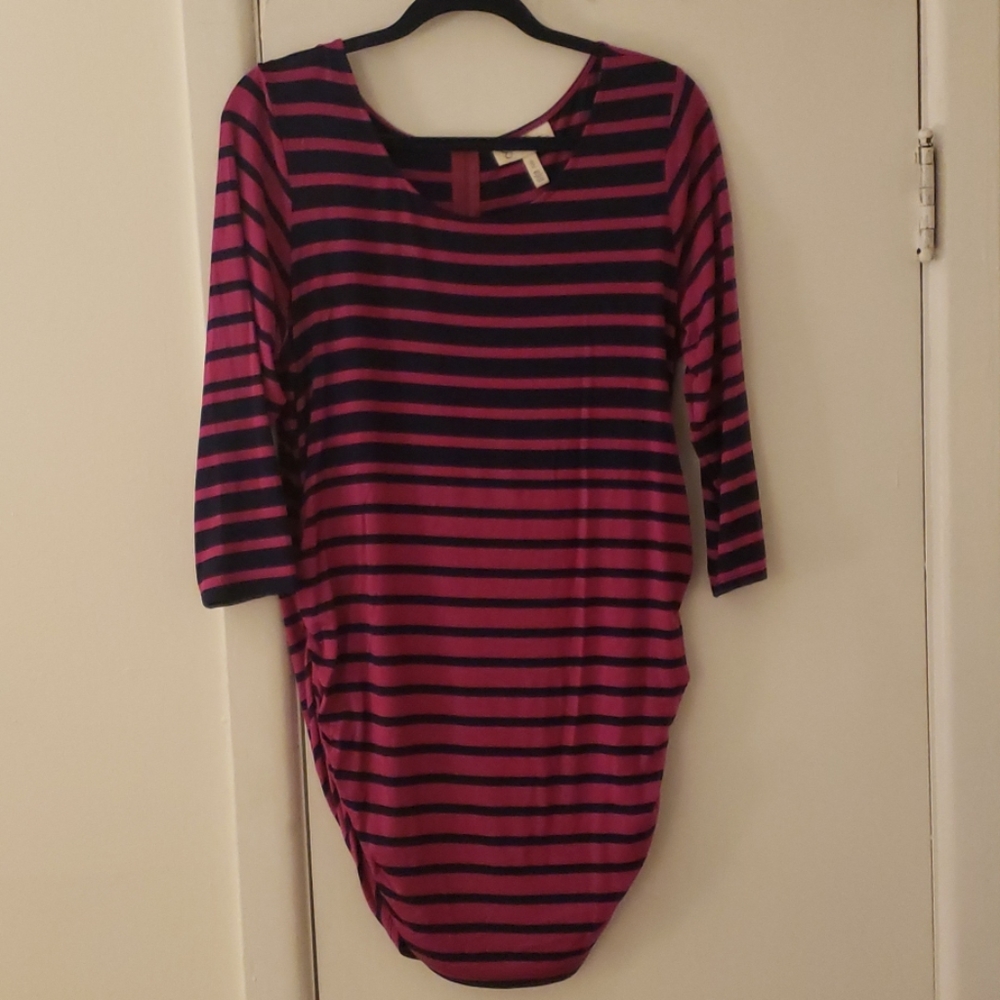 Jessica Simpson Maternity purple and navy shirt XL